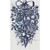 Tegeltableau festoen blauw