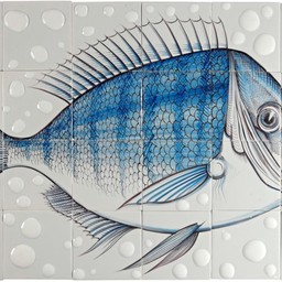 Frisiantiles Tegeltableau Fisk 10