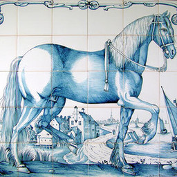 Frisiantiles Tile panel Frisian horse III