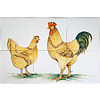 Tile panel with chickens II