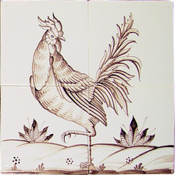 Frisiantiles Tegeltableau haan I