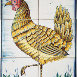 Frisiantiles Tegeltableau hen II kleur