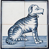 Tegeltableau hond