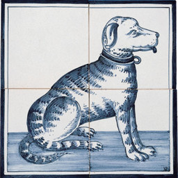 Frisiantiles Tile panel with dog