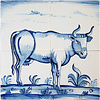 Tile panel with cow I