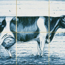 Frisiantiles Tile panel with cow II
