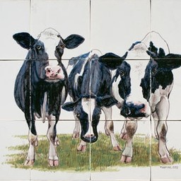 Frisiantiles Tegeltableau koeien