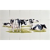 Tile panel with Frisian cows