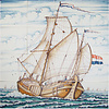 Tegeltableau kofschip kleur