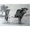 Tile panel with Lakenvelder cow