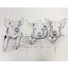Tegeltableau varkens IV