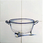 Frisiantiles Tile panel with enamel colander