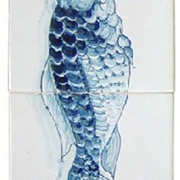 Frisiantiles Fliesenbild Fisch auf Nagel I