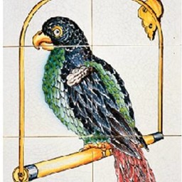 Frisiantiles Tegeltableau vogelkooi N