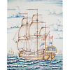 Tile panel with whaler 'D.Jonge Boom' colour
