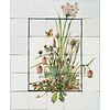 Tegeltableau Zwanenbloem met insecten II
