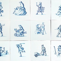 Frisiantiles Tiles with handcrafts 1-12