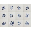 Tiles with Frisian flowers small 1-12