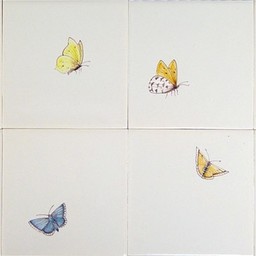 Frisiantiles Tiles with butterflies small 1-8