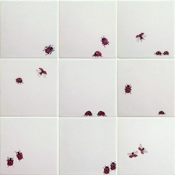 Frisiantiles Tegels lieveheersbeestjes 1-9