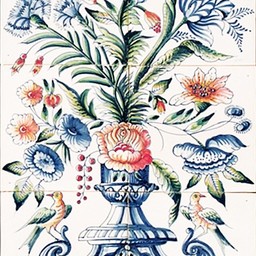 Frisiantiles Tegeltableau bloemenvaas B