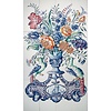 Fliesentableau Blumenvase D