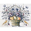 Tegeltableau bloemenmand C