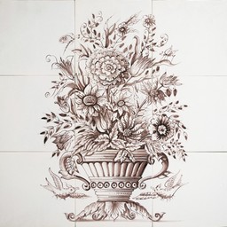 Frisiantiles Tile panel flower vase X