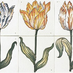 Frisiantiles Tegeltableau tulpen 1-3