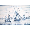 Tegeltableau scheepstafereel klein