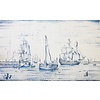Tile panel ship scene III