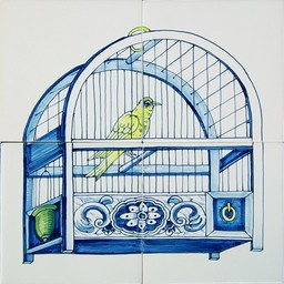 Frisiantiles Tile panel with birdcage A