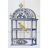 Tegeltableau vogelkooi G