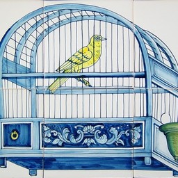 Frisiantiles Tile panel with birdcage I