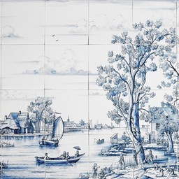 Frisiantiles Fliesentableau Sommerlandschaft