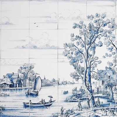 Frisiantiles Tile panel with summer landscape - Frisian Tiles