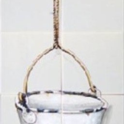 Frisiantiles Tile panel with enamel bucket