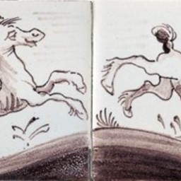 Frisiantiles Border tiles horses