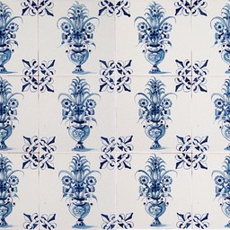 Frisiantiles Tiles flower pots with French lily
