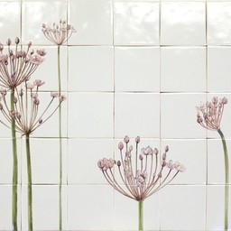Frisiantiles Tegeltableau Zwanenbloem