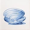 Fliesen Muscheln in Blau