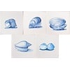 Fliesen Muscheln in Blau