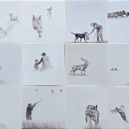 Frisiantiles Tegels jachttafereel 1-12