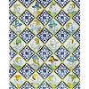 Tiles with portraits in colour