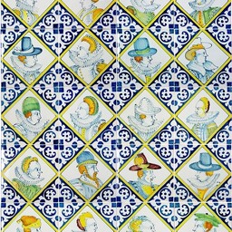 Frisiantiles Tiles with portraits in colour