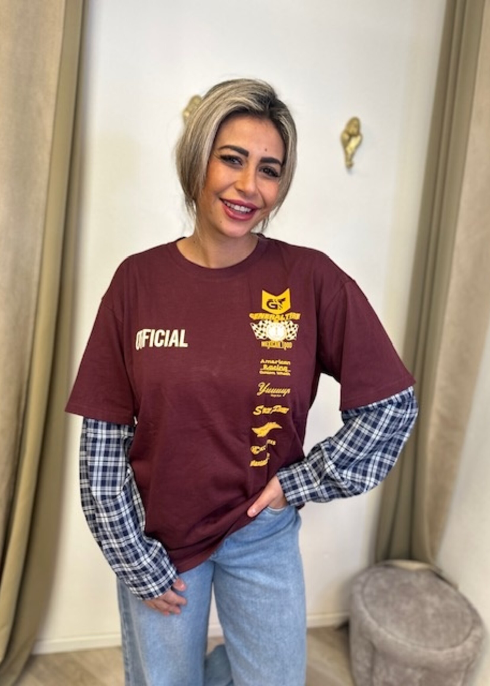 Shirt Long Sleeve Baseball