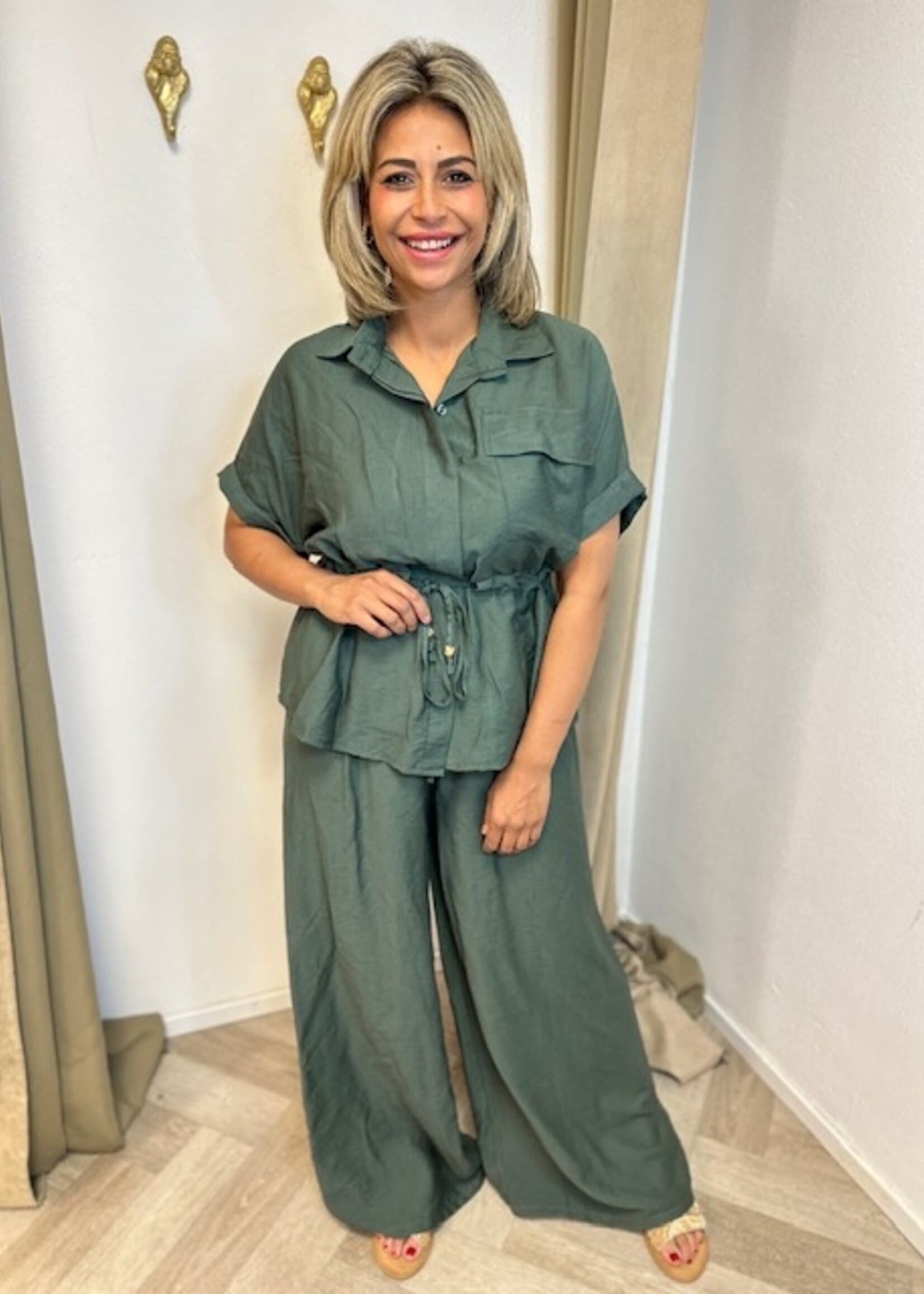 Twee Delig Safari Set Khaki