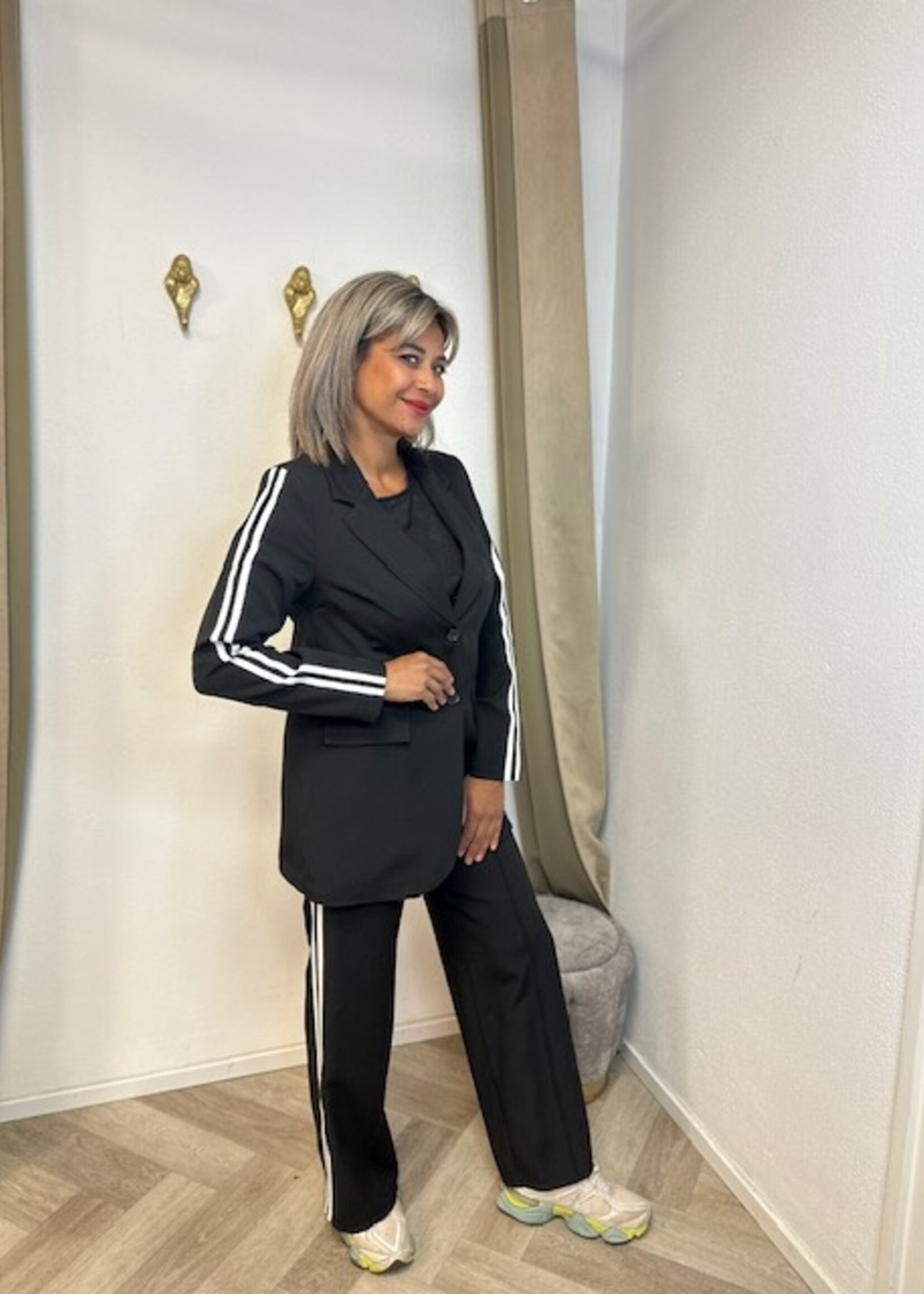 Blazer Holly Stripe  Black