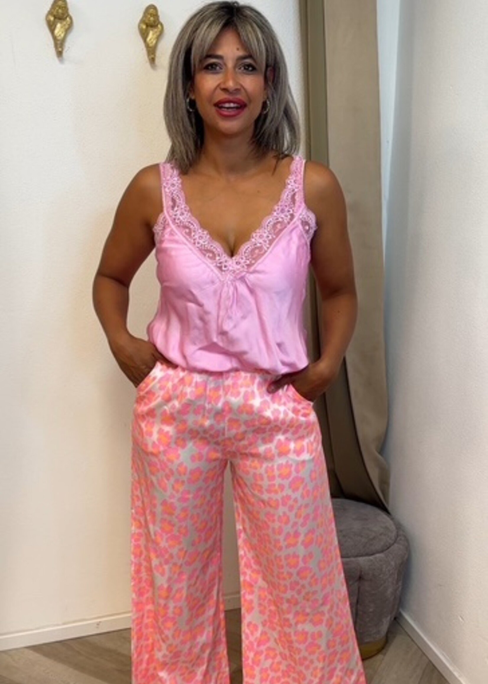 Silky Peach Pants