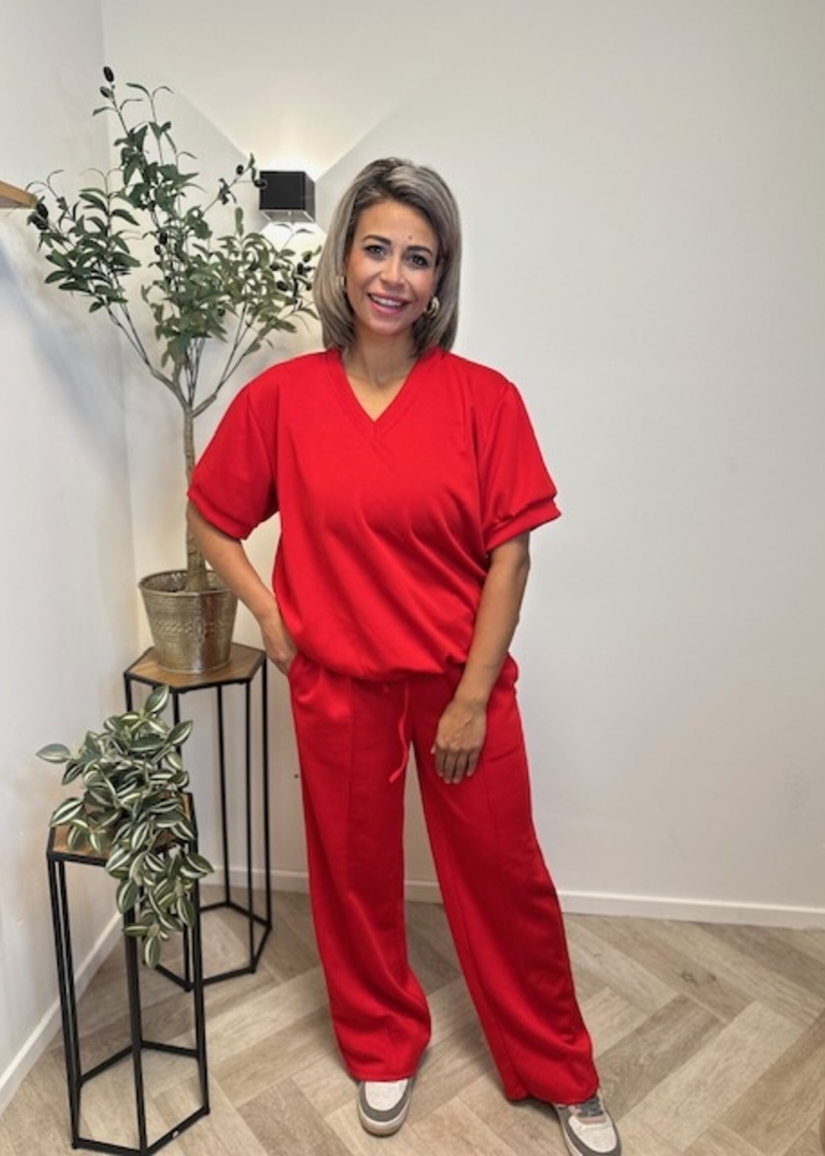 Comfortabele Dames Set V-Hals